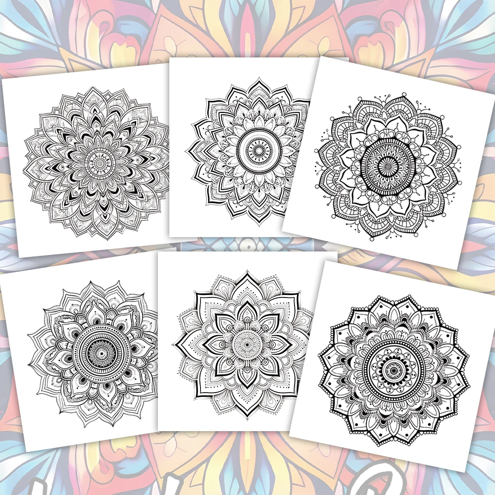 1pc, Teen Colouring Book - 30 Sheet Spiral Colouring Book, 8.3x 8.3 Inches, 100gsm Thick Paper, Christmas, Halloween Gift image 6