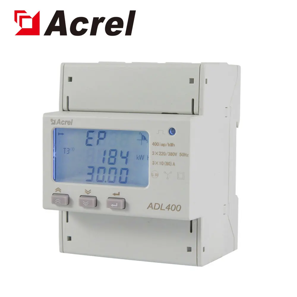 

Acrel ADL400 RS485 Communication Three Phase Din Rail Electricity kWh Power Consumption Monitor Energy Meter