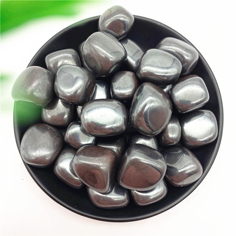 Drop shipping 100g Natural Hematite Tumbled Stone Crystal Healing Polished Gravel Stone Mineral Specimen Stones and crystals