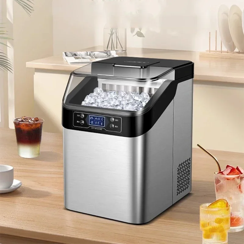 Commercial ice machine small househo 30 kg desktop square ice milk tea shop dormitory night market stall ice machine