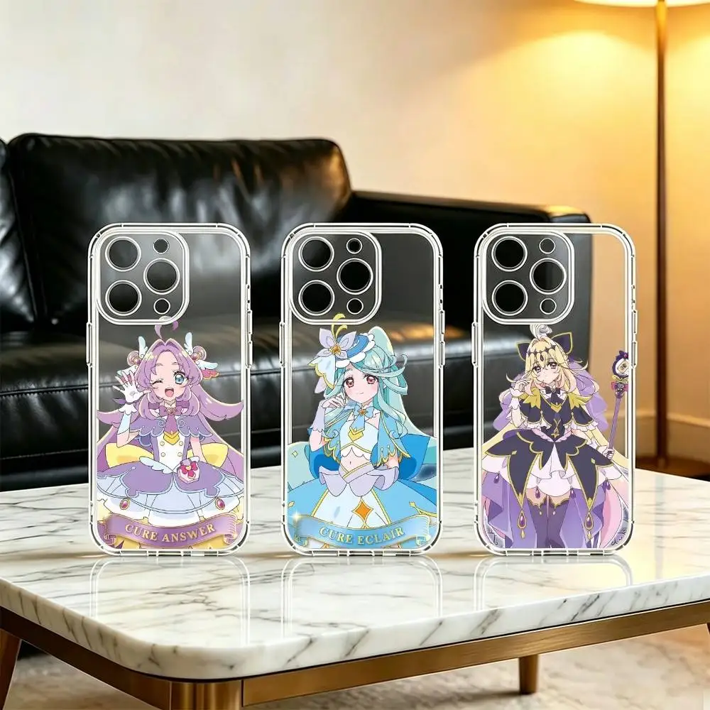 Прозрачный чехол для телефона Anime-StAR-DETECTIVE-PRÉCURE для iPhone 17 16 15 14 13 12 11 Mini Pro Max Plus