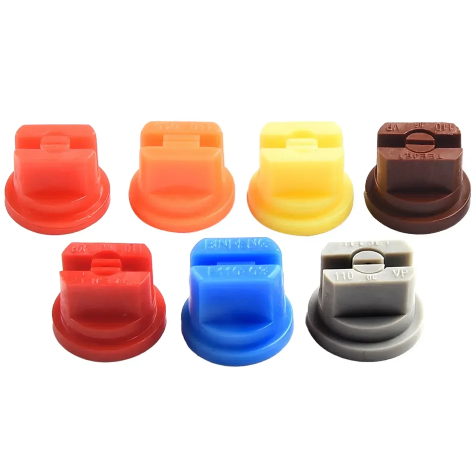 High Pressure Nozzle Fan Nozzle Four Spray Modes 7pcs Set Plastic Cleaning Cooling Garden Lawn Backpack Sprayer