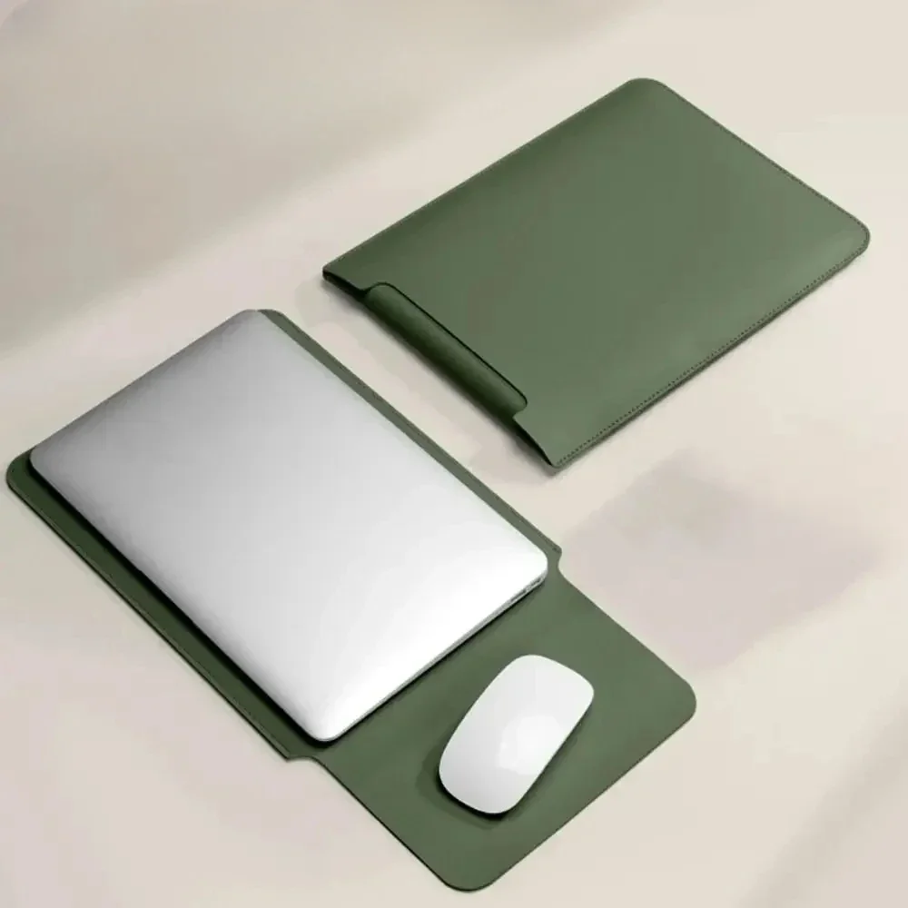 

13 14 15 inch Laptop Sleeve Case Ultra Thin PU Leather Ultrabook Cover Shockproof Notebook Bag Protective Pouch