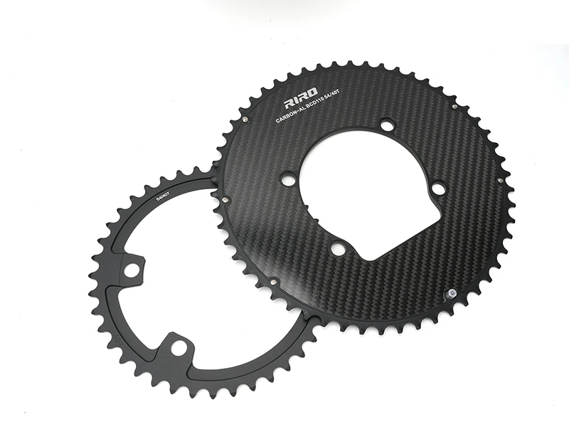RIRO Rennrad-Kettenblatt für Shimano R7100 R8100 R9200 R7000 R8000 Leichtes Carbon-Faltrad-Kettenblatt 110Bcd Crown – Detail 12