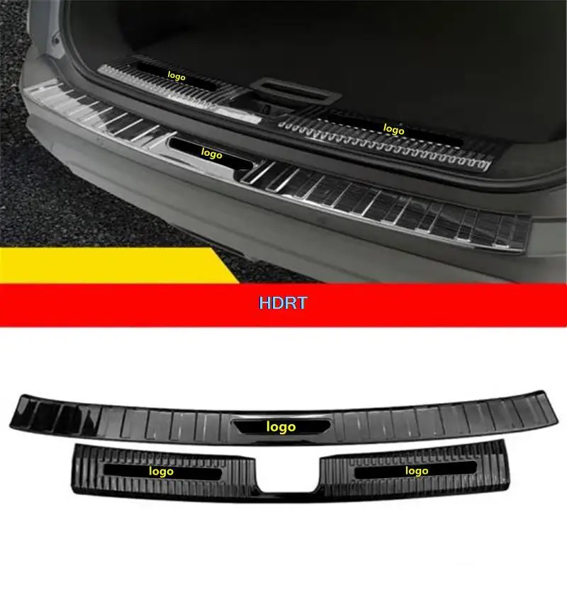 Car Styling For Nissan Rogue X-Trail 2022 + Rear Bumper Plate Frame Trunk Guard Tail Door Cover Protector Decoration Accessories