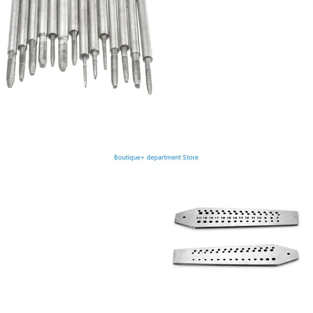 E1PD Jewellers Watchmakers Tap & Die Mini Micro Screw Plate Set 14 0.7-2mm Steel