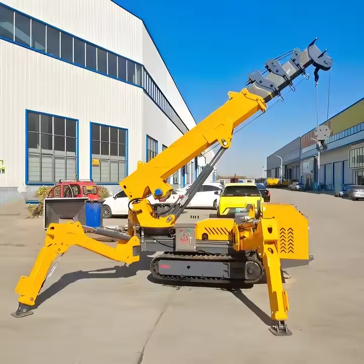 رافعة عنكبوتية 3 طن رافعة زاحفة عنكبوتية صغيرة مثبتة على شاحنة رافعة زاحفة عنكبوتية لاستخدام البناء #4