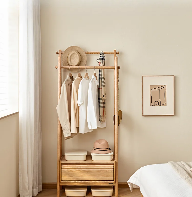

Nordic Solid Wood Coat and Hat Rack Tailstock Night Clothes Fantastic Product New Floor Clothes Rack