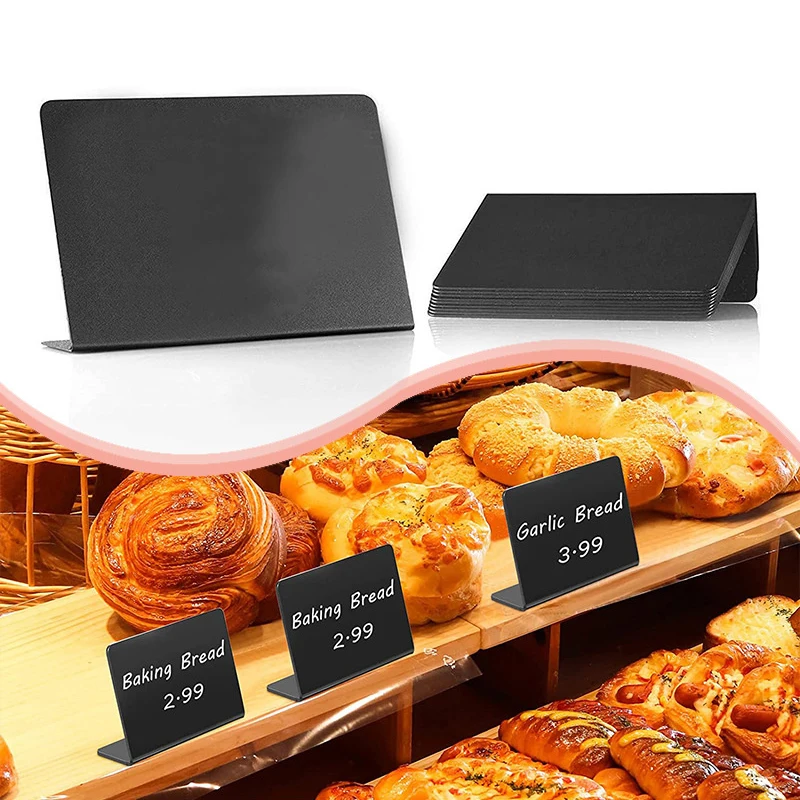 5 Stuks Mini Krijtbord Bord Met Basisplaatjes Naamlabels Handheld Menu Schoolbord Voor Etikettering Coffeeshop Bakkerij Tafelblad