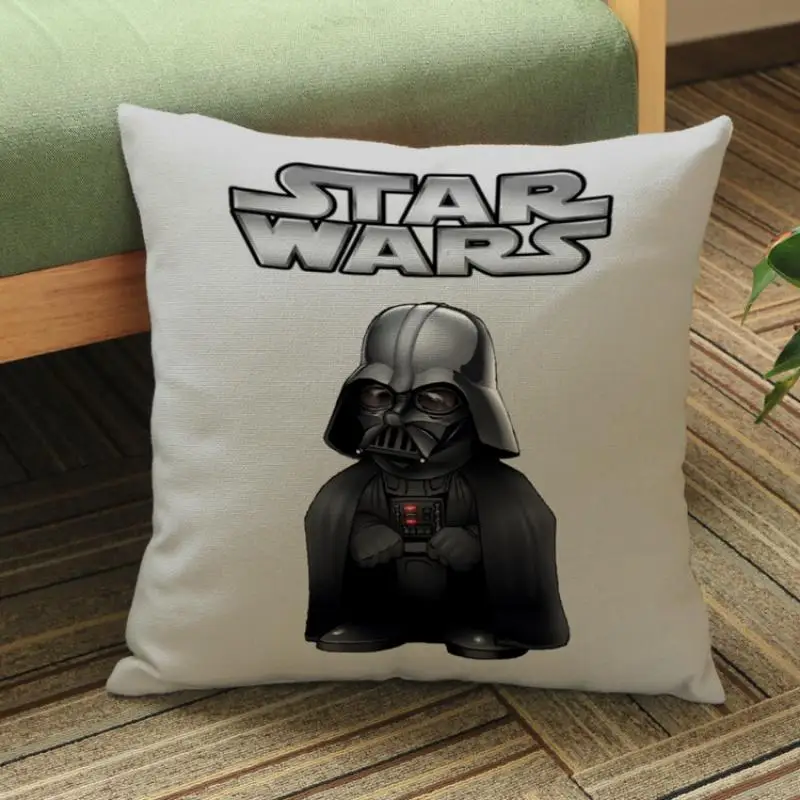 Star Wars Character Super Soft Velvet Sofa Decorative Pillow Jedi Knight Pillow Ornament Soft Skin-Friendly Pillow Gift