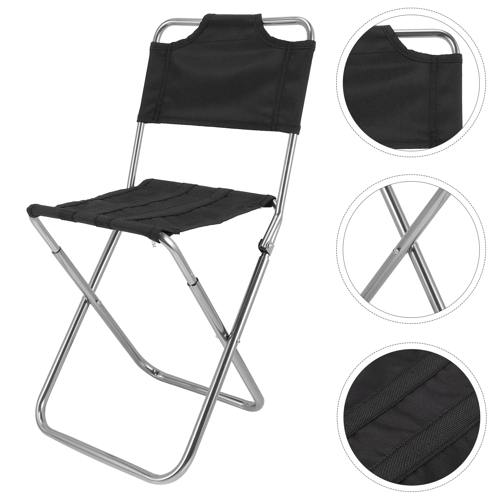 

Fishing Folding Chair Barbecue Foldable Accessories for Camping Stool Beach Multifunction Collapsible