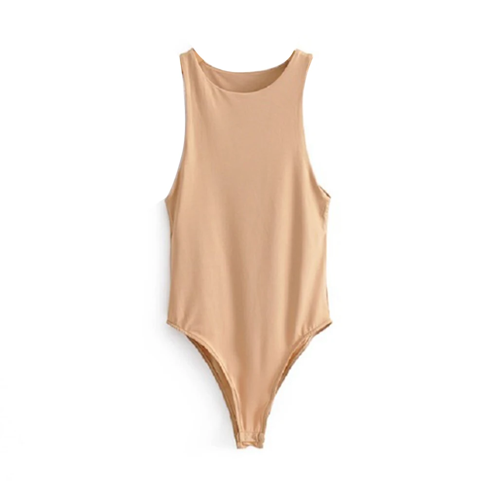 데일리 여성 바디수트 여성 휴가 O넥 레귤러 살짝 신축성 있는 봄 여름 휴가 가을 캐주얼 패션 핫