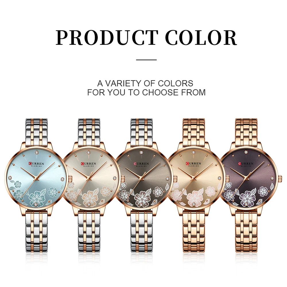 CURREN Fashion Women Watch Diamond Ladies Bracelet Watches Girl Reloj Mujer 2023 New Creative Watch Waterproof Clock Woman
