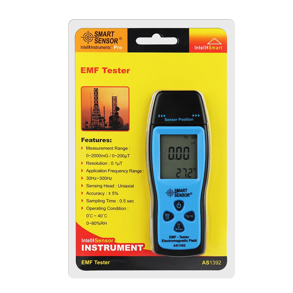 AS1392 Nuclear Radiation Detector LCD EMF Meter Electromagnetic Field Radiation Dosimeter Tester Geiger Counter ST1393