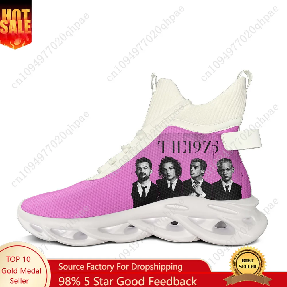 

Высокие кроссовки на плоской подошве The 1975 года. Мужские и женские спортивные кроссовки. Высококачественные кроссовки на шнуровке. Сетчатая обувь. Обувь на заказ.