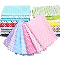 100% Cotton Twill 8mm Polka Dot DARK RED BLUE PURPLE AQUA CAMEL YELLOW GREEN GRAY For Sheet Pillow Apparel Patchwork Quilt