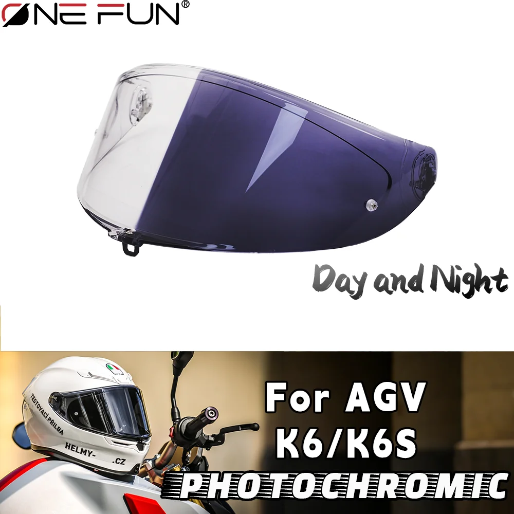 

Фотохромный визор K6 для мотоциклетных шлемов AGV K6/K6S, аксессуары для шлемов, защита от ультрафиолета, линзы с гальваническим покрытием