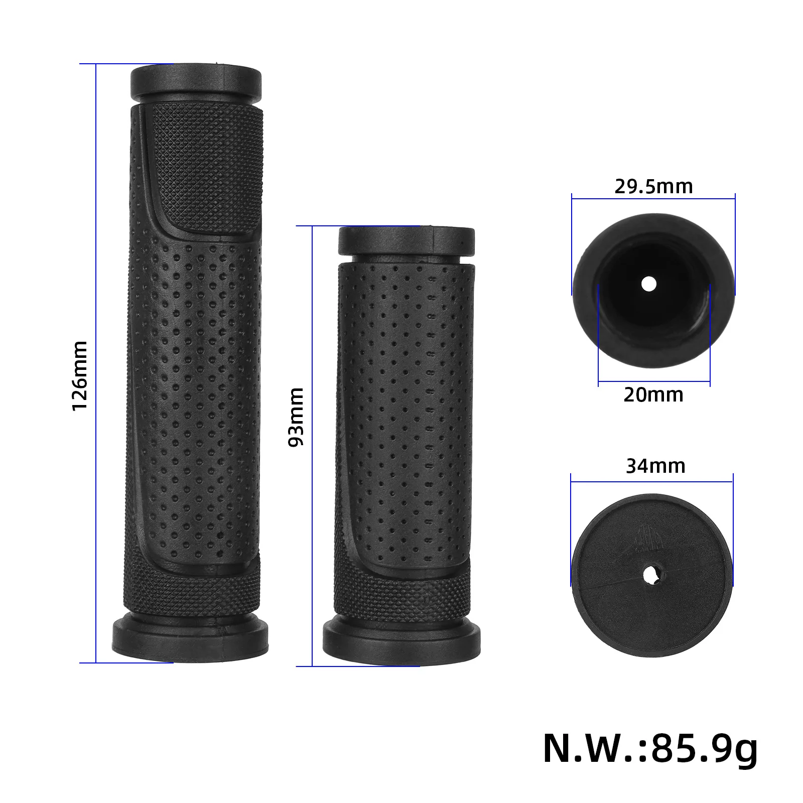 1 Paar KUGOO KIRIN G4 Original rutschfeste Gummigriffe für KuKirin G2 G3 G4 Elektroroller, Ersatzgriffe, Zubehör – Detail 5