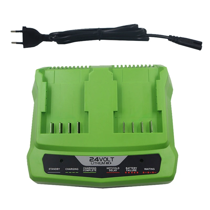 

1 Piece Li-Ion Battery Charger 24V Rechargeable Chainsaw Lithium Battery Electric Tool Wrench Drill Saw EU Plug For Greenworks