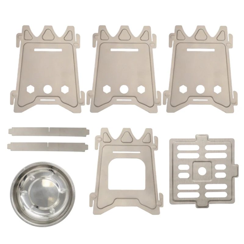 Acessórios de acampamento portáteis mochila mini fogão de titânio para caminhadas