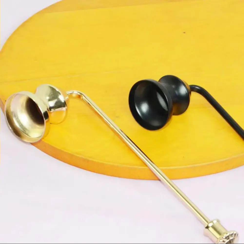 Stainless Steel Candle Snuffer Bell Candle Extinguisher Long Handle Stainless Steel Flame Snuffer Tealight Stopper Candle