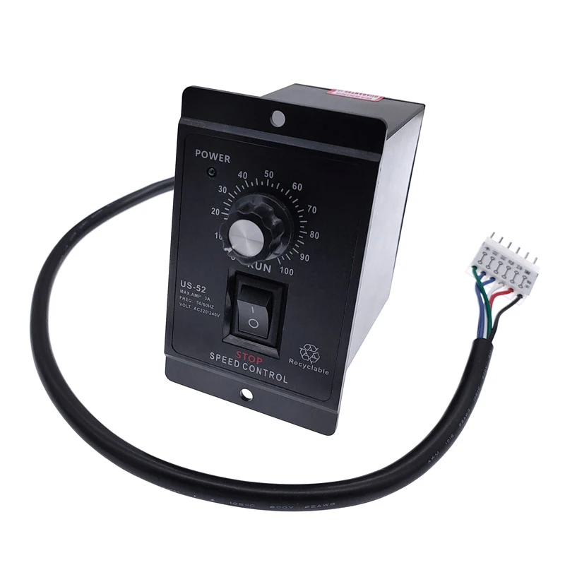 US-52 400W AC 220V 50/60Hz AC Speed Controller Forword Backword AC Motor Regulator Control 6W 25W 60W 120W 180W 250W