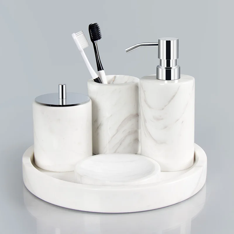 

DSA bathroom toiletries set marble bathroom set hotel model room home bathroom supplies soft kit