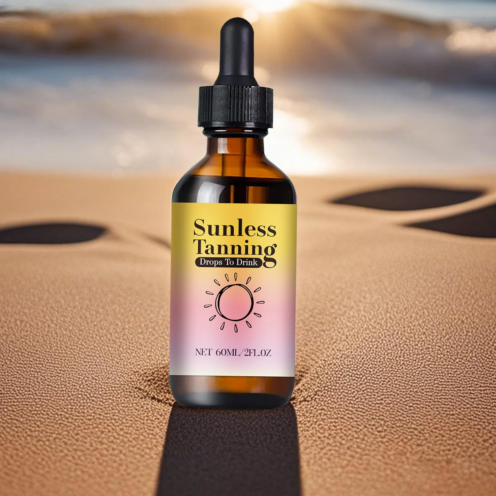 

Body Tanning Cream Tanning Sunbath Sunless Skin Color Tanning Drops 60ml