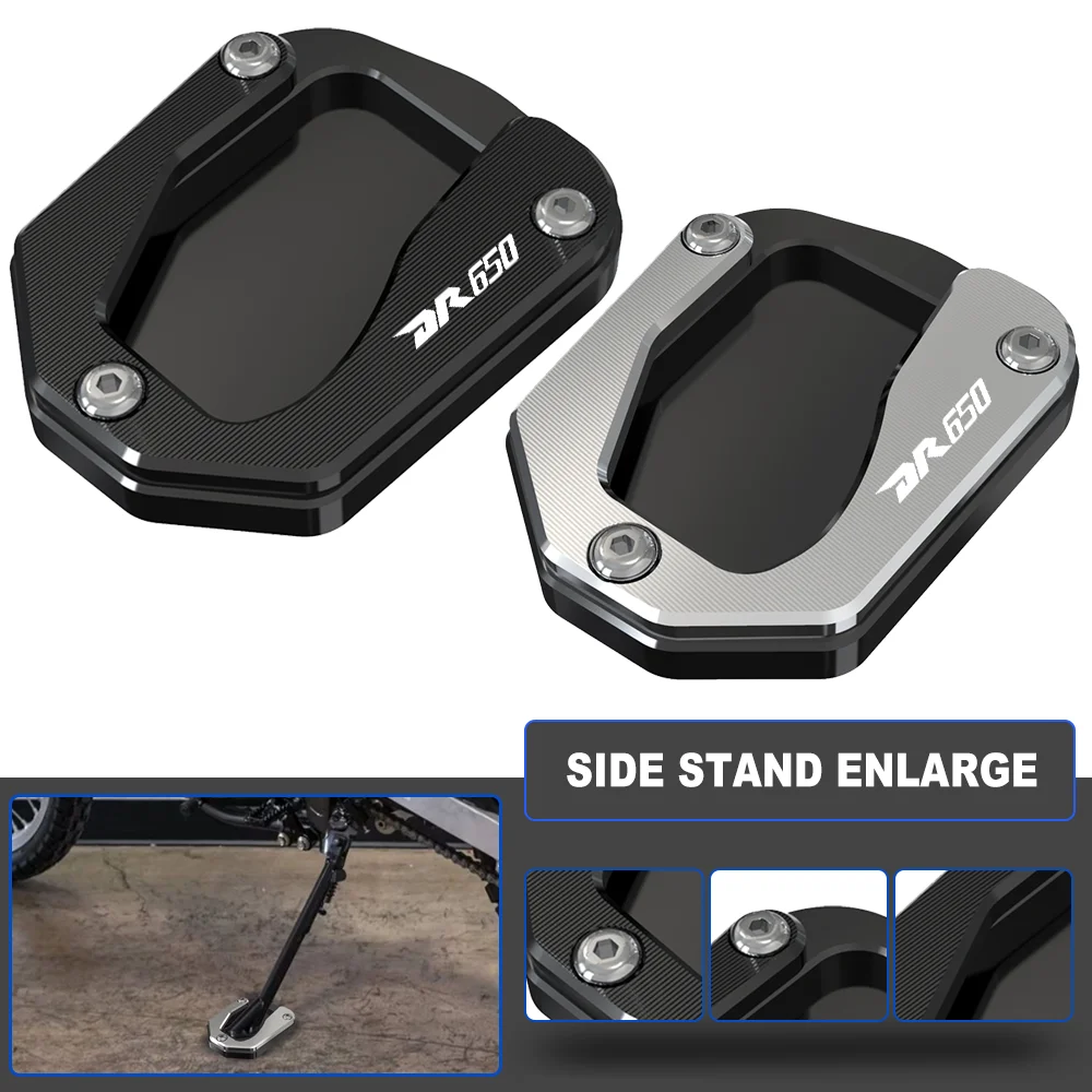 

Motorcycle Foot Side Stand Pad Plate Kickstand Enlarger Support Extension For SUZUKI DR650S/SE DR650 DR650SE/SEM 1996-2023 2022