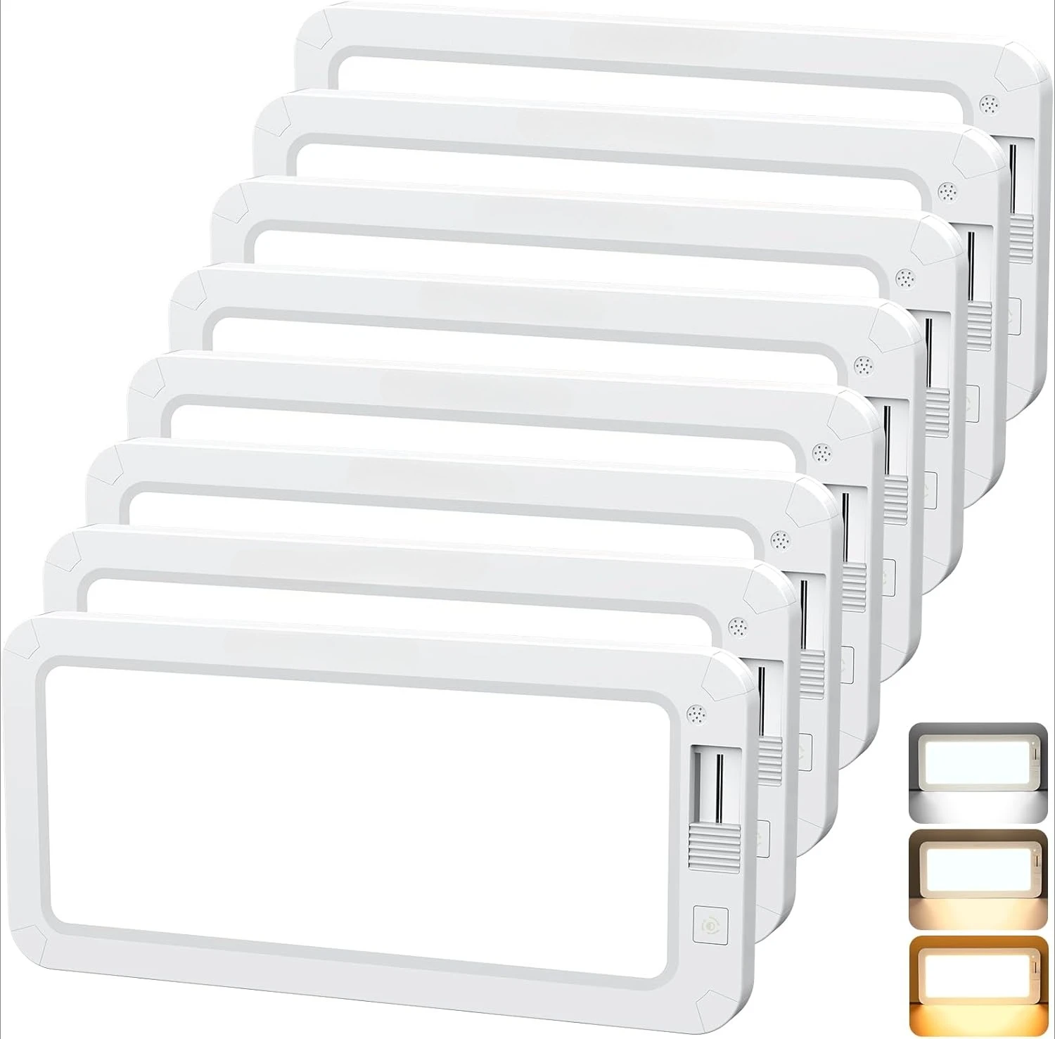 

RV Lights Interior 2070LX, 1500LM RV LED Light Interior 12V, Camper Lights with 3 Color and Stepless Dimming