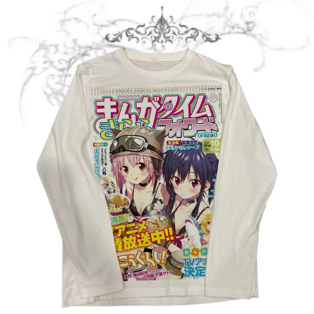 Damenkleidung für Damen Frühling 2025, Damenbekleidung, weibliche 2000er-Jahre-Kleidung, Y2k-Top, Grafik-T-Shirts, Y2k-Kitty, Harajuku-Damen-T-Shirts