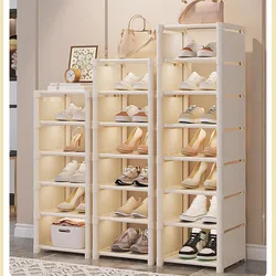 Shoes Storage Rack Multi-Layer Stackable Shoe Cabinet Space-Saving Dustproof Sneakers Storage Rack Adjustable Shoe Shelf Cabinet