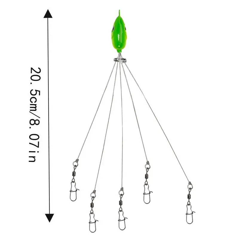 Зонтная установка для рыбалки в соленой воде, 5-рядная рыболовная установка, искусственная приманка, рыболовные снасти, приманка с реалистичным 3D рыбьим глазом, рыболовные приманки, приманки для приманки