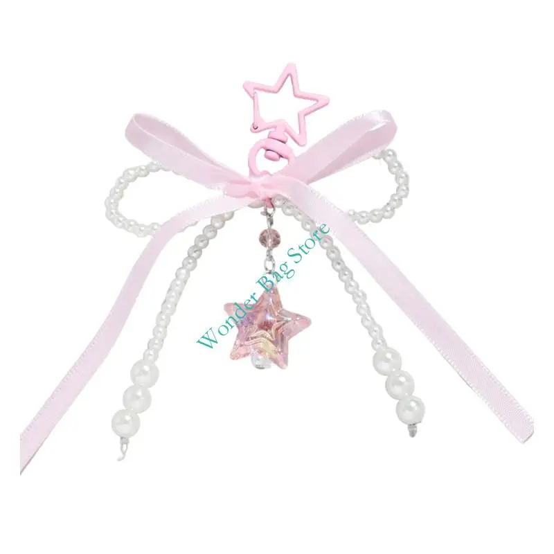 H3CB Bag Creative Bag Charm Seal -keykain Charm Handbag Pendant الحلي أقواس Bows Keyrings Star Star Hearmers