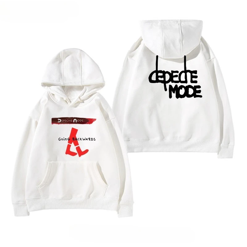 Depeche Mode Impressão Hoodie Masculino e Feminino Moletom de Manga Longa Vintage Rock Band Pulôver Y2k Tops Homens Hoodies Streetwear
