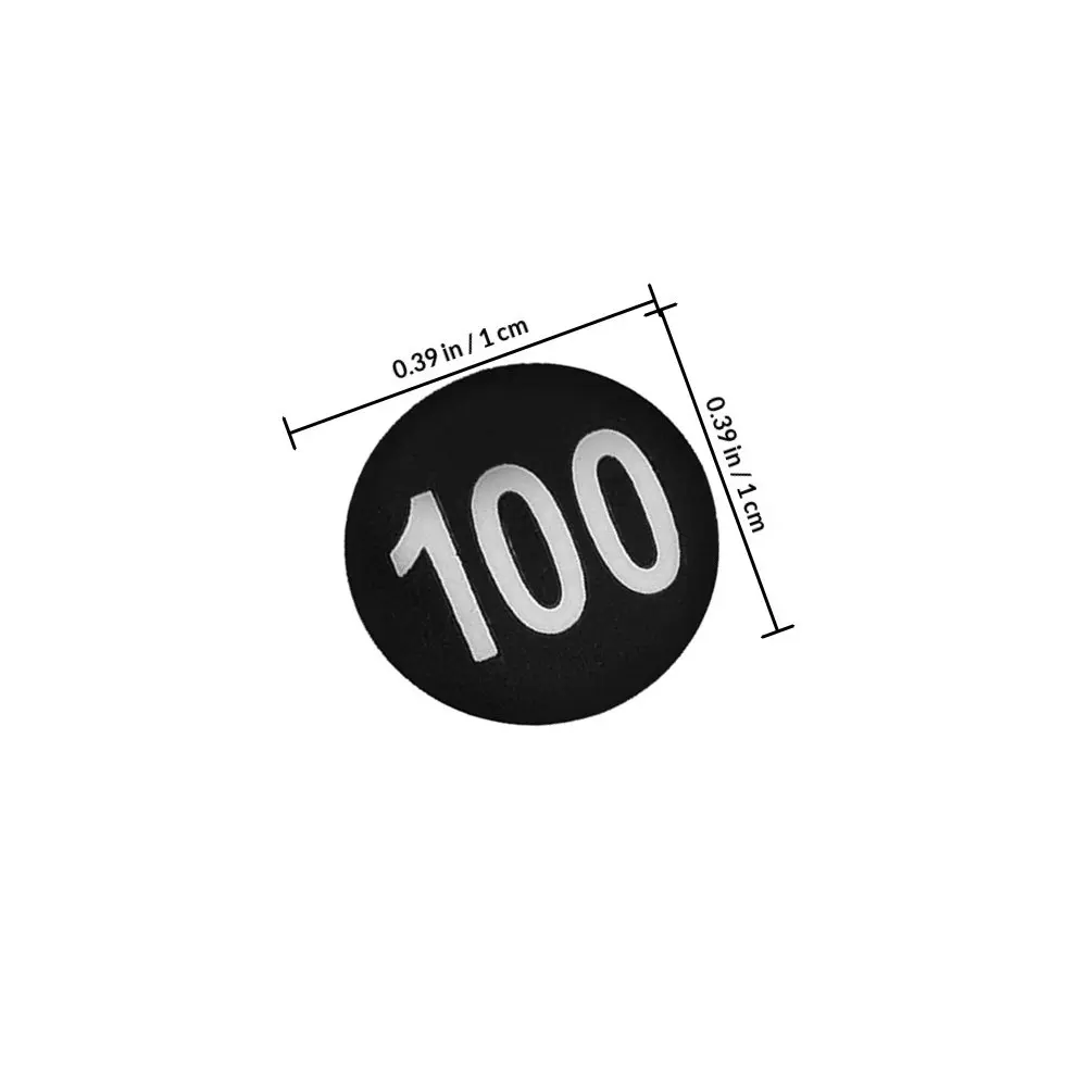 Numbered Arrow Stickers 1 to 100 Waterproof Round Self Adhesive Labels for Inventory Classroom 100 Sheets