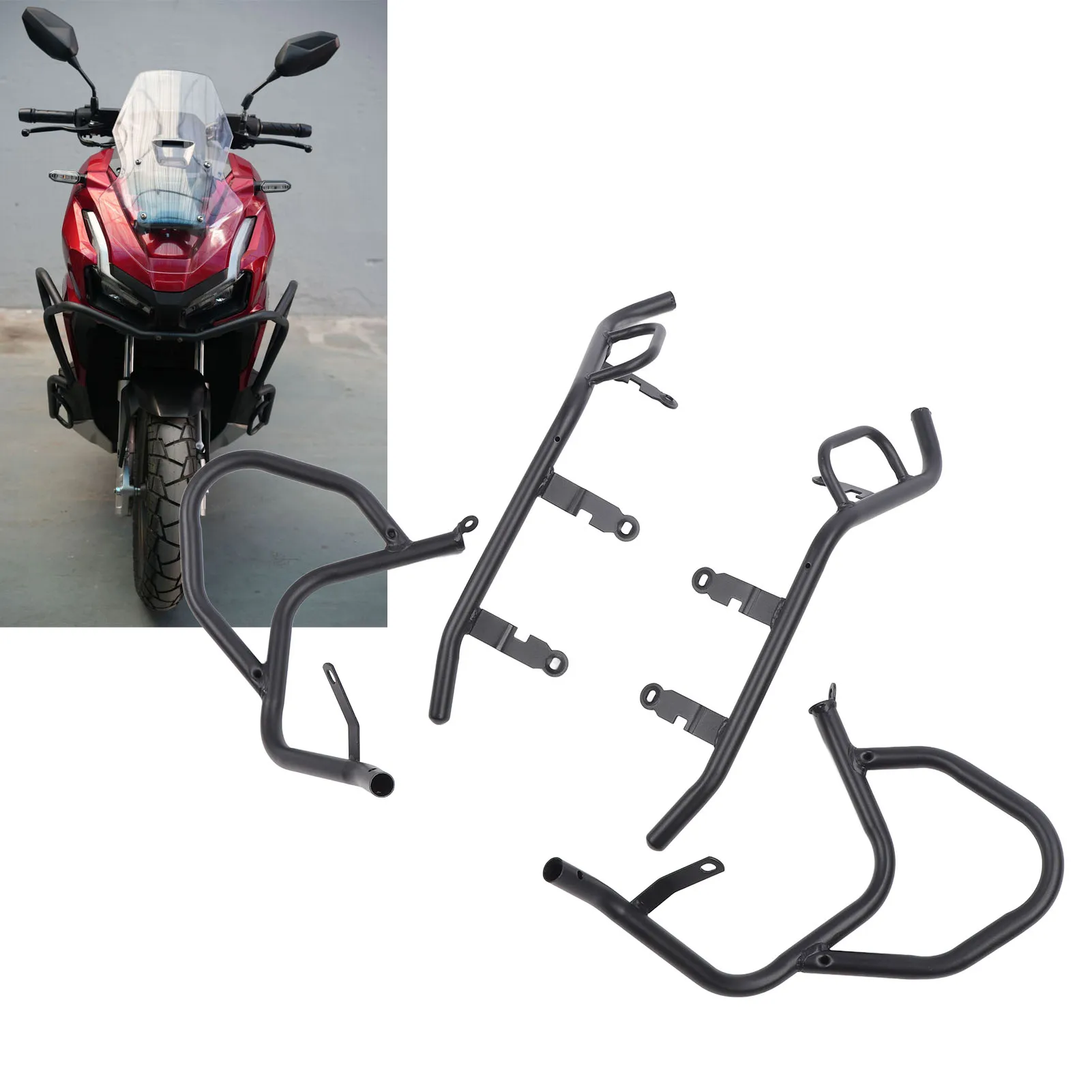 

Motorcycle Engine Guard Frame Protector Sturdy Frame Motorcycle Highway Side Frame Falling Protector for ADV160 2021 To 2024