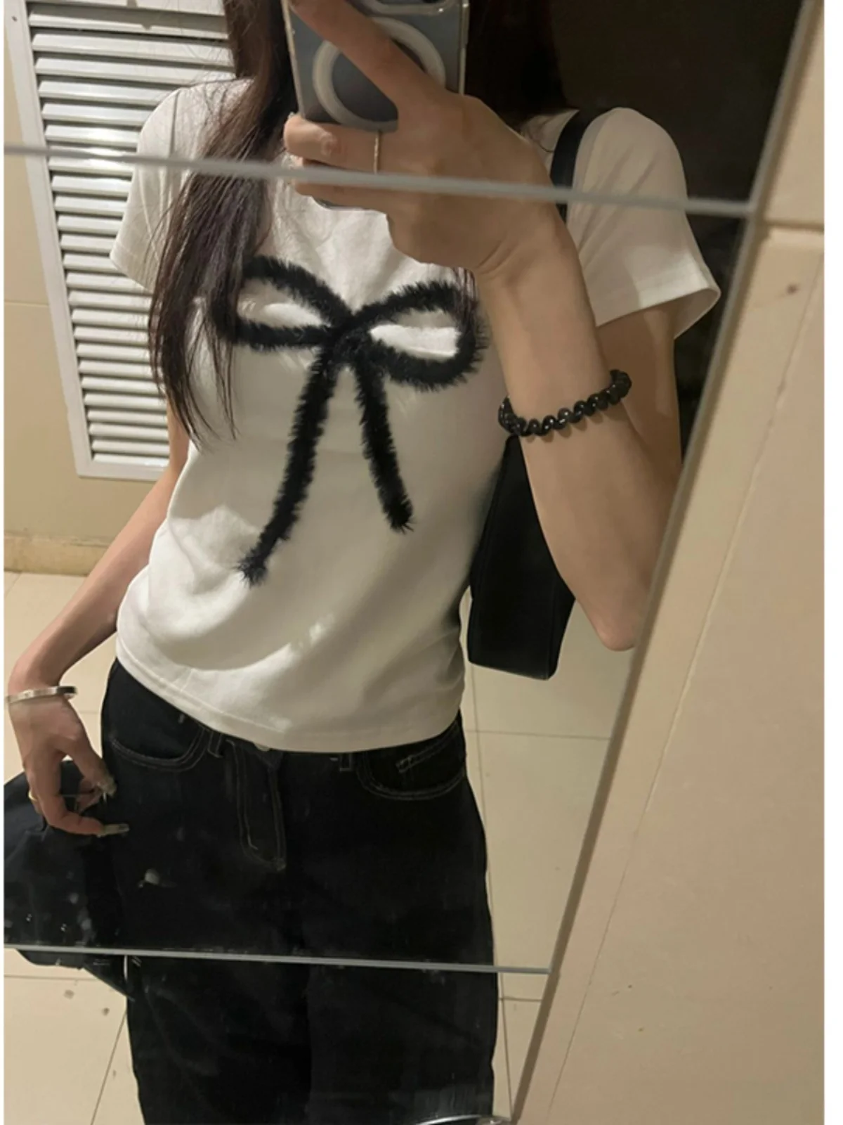 

Летняя дизайнерская женская футболка узкого кроя Pure Desire Sweet And Spicy ort Top oulder Length