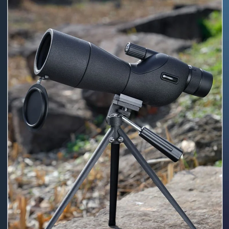 Continuous Zoom Birdwatching Telescope, Professional Level, High-Definition, Night Vision, Moon Viewing, Single Tube, 25-75x