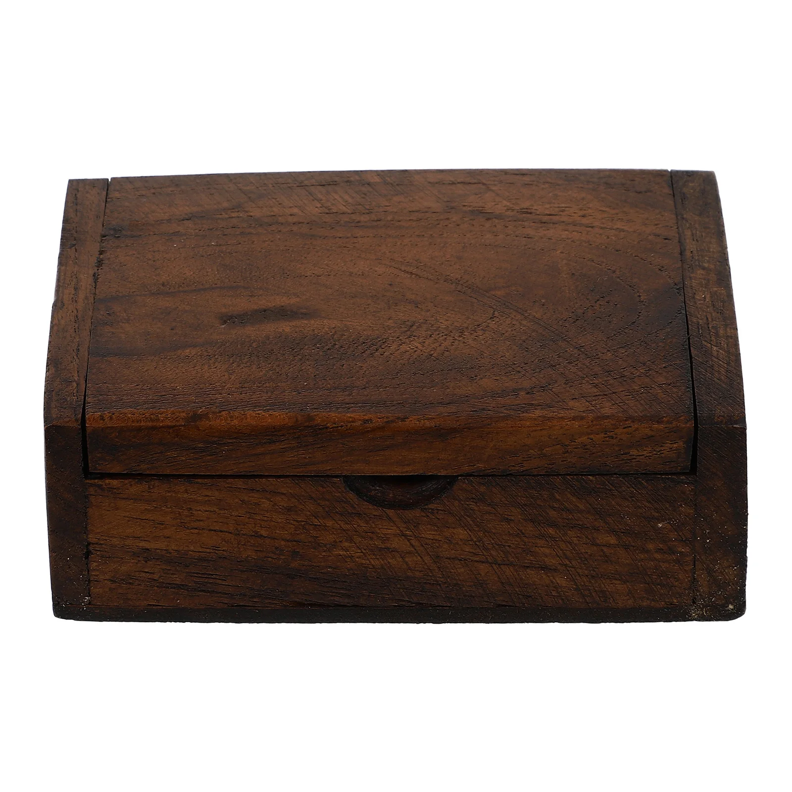 

1Pcs Wooden Business Cards Box Jewelry Organizer Storage Container for Home Office Desktop Decorative Wooden Storage Box