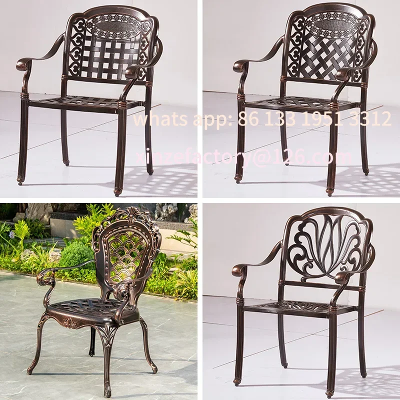 

Customizable Outdoor Furniture Balcony tables and chairs Household courtyard garden diningchairs Swivel chairs