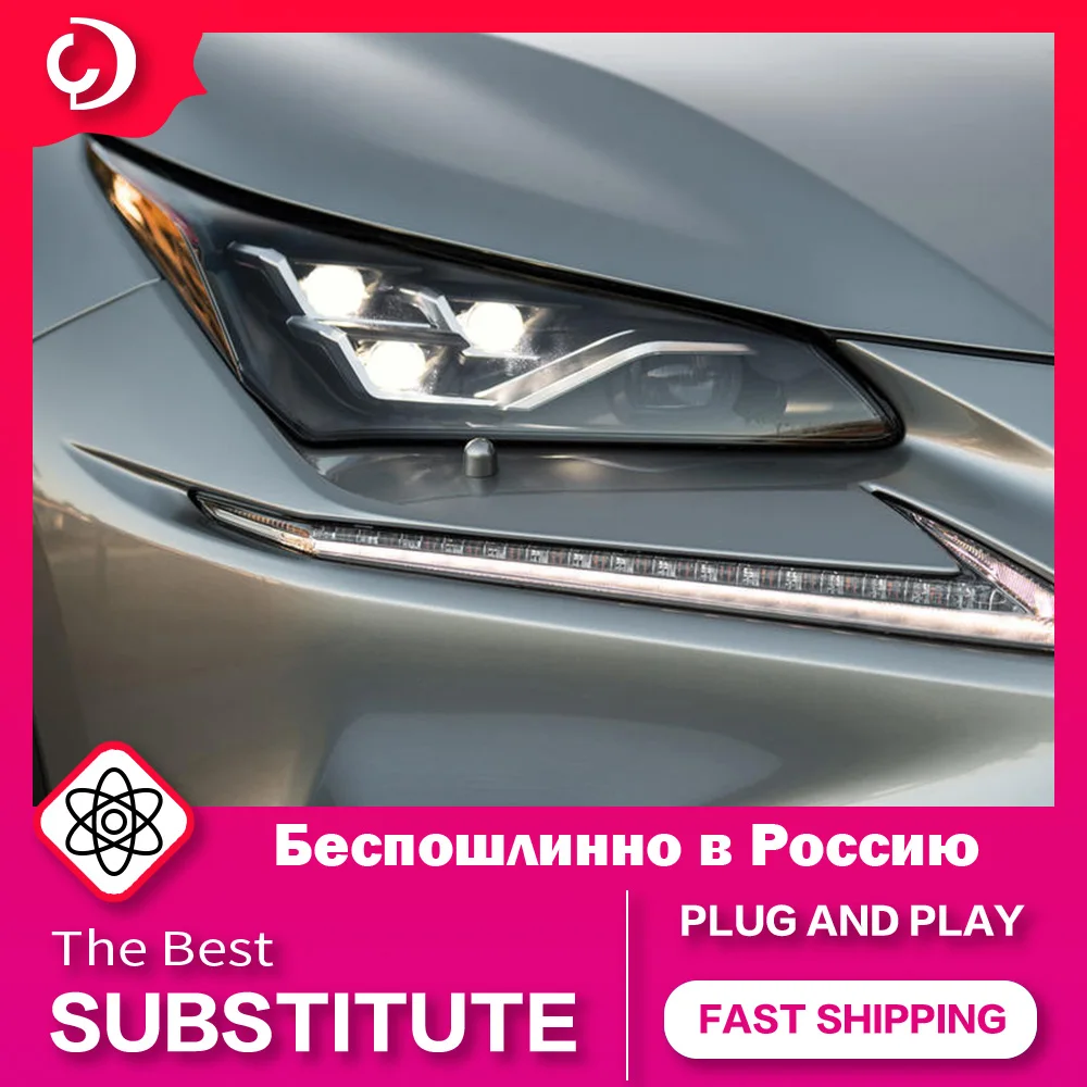 AKD Car Styling Headlights for NX NX200 NX300 2014-2021 LED Head Lights DRL Head Lamp LED Projector Automotive Accessories