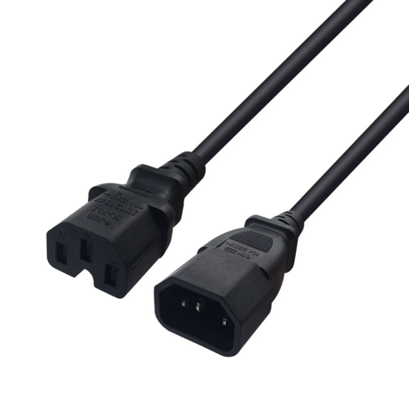 DX11 IEC 320 C15 Female to C14 Male Adapters Cord C15-C14 Extension Cord Adapters