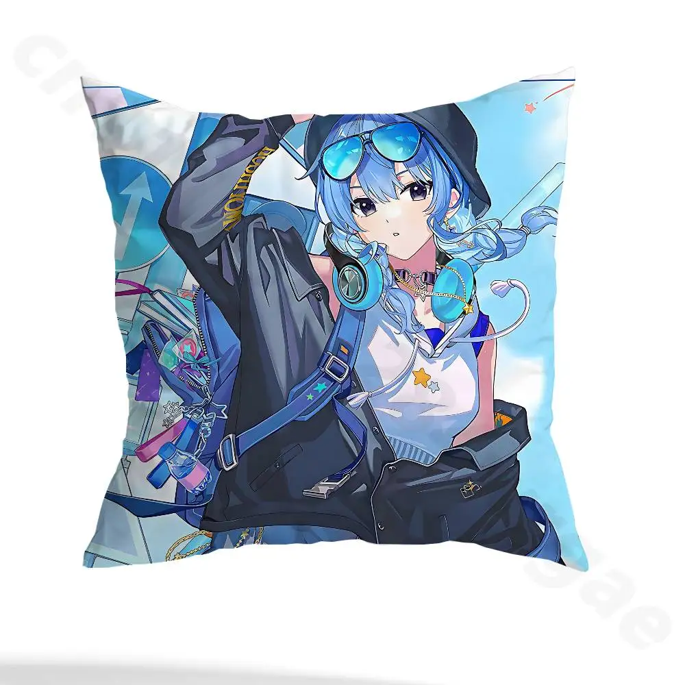 H-hoshimachi suisei pillowcase casual style decoration, suitable for home decoration (excluding pillow core)