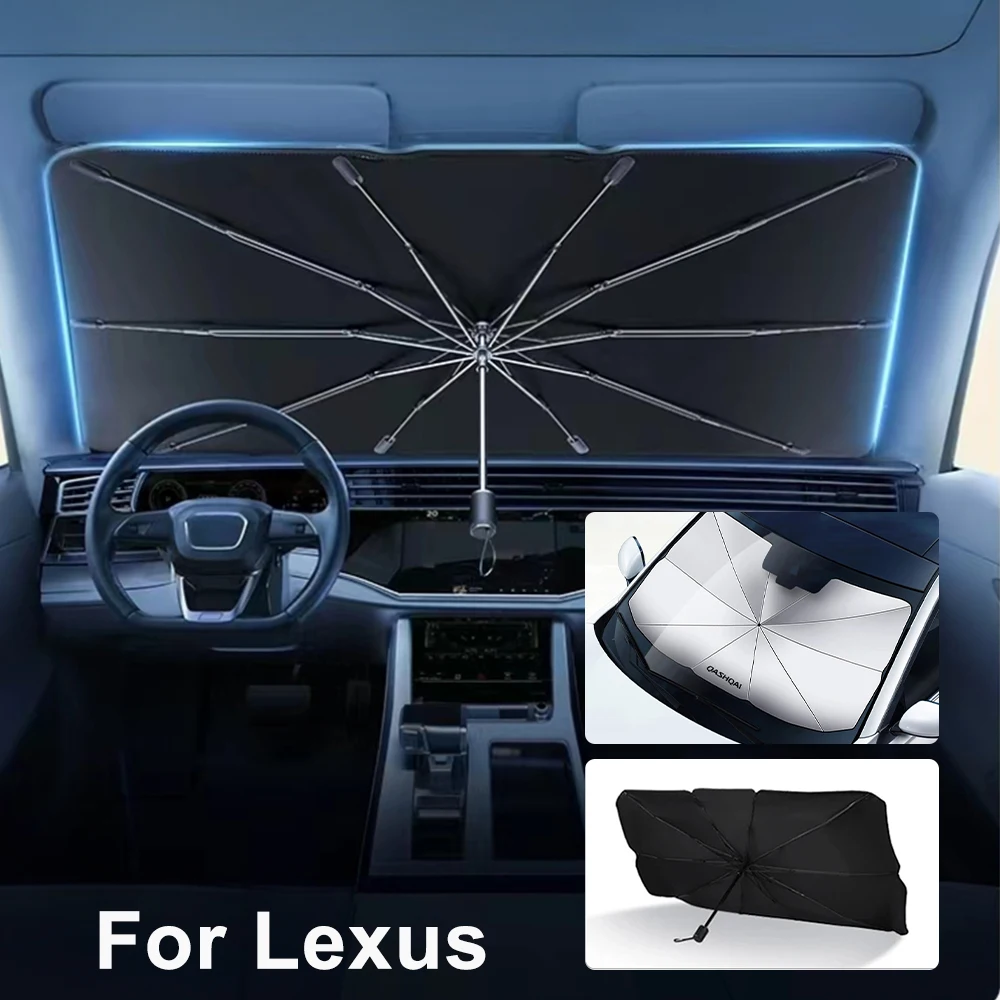 

Car Windshield Sunshade Umbrella For Lexus GX UX NX RZ RX LX LX570 ES LS IS CT GS LM LC RC SC RC-F Car Front Shading