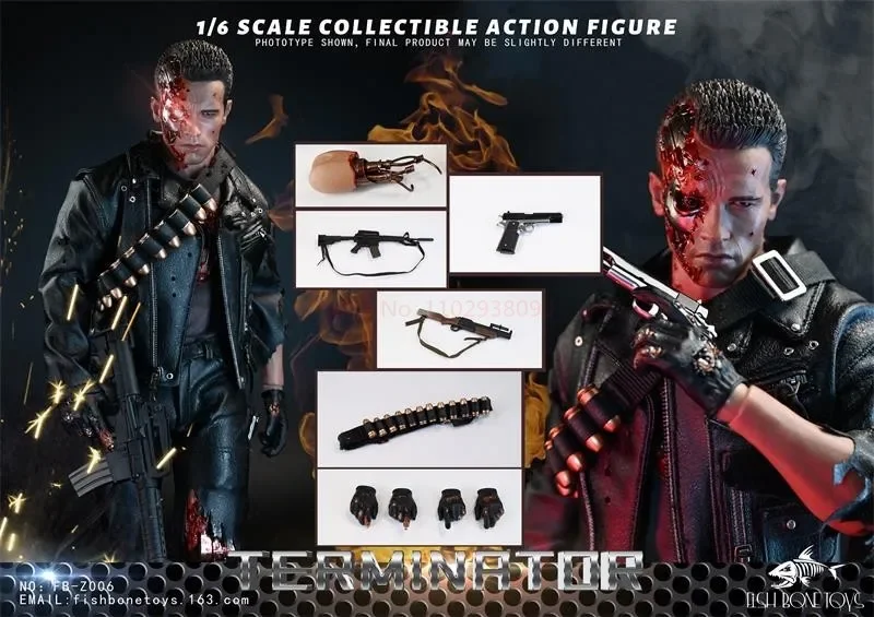 

Fish Bonetoys 1/6 T800 No Fb-Z006 The Terminator Anime Figure Model Collecile Action Toys Thank You For Your Purchase