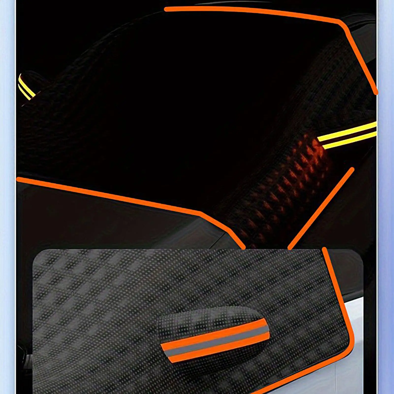 

Магнитный чехол на лобовое стекло автомобиля, водонепроницаемая защита, ветрозащитный снежный чехол на лобовое стекло автомобиля с ремешком для автомобиля, вне зимы