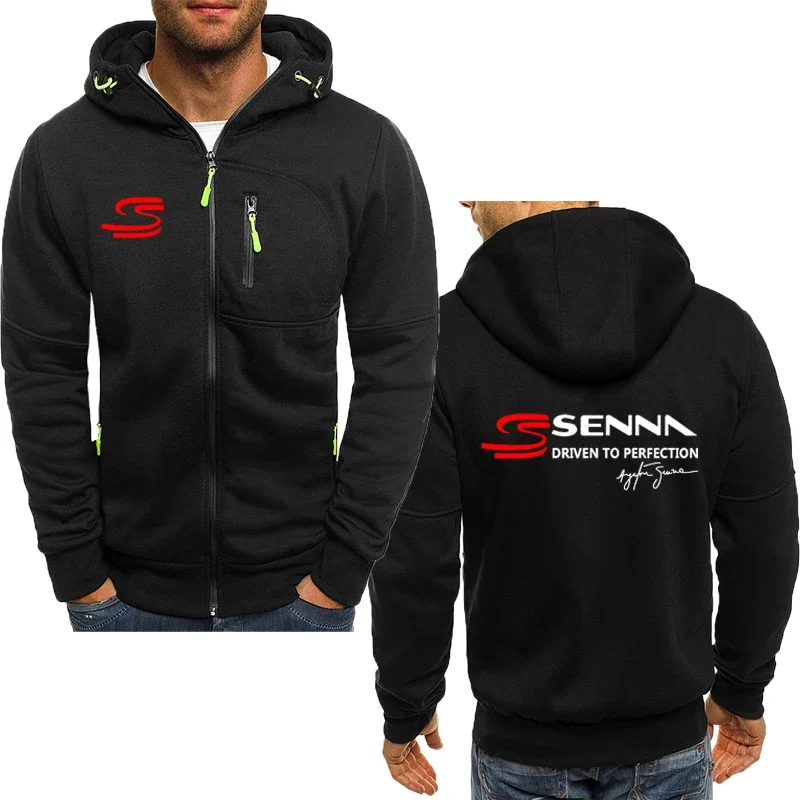 Ayrton Senna men's racing hoodie new fashion casual Y2K men's clothing Spring Autumn racing Oversized hoodie Fleece sweatshirt