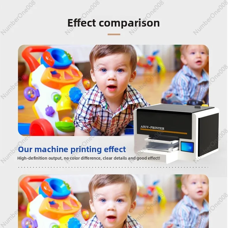 Small Visual Positioning UV Printer for Phone Cases, Acrylic, Metal Signs, Plastic, CDs, Cylindrical Printing