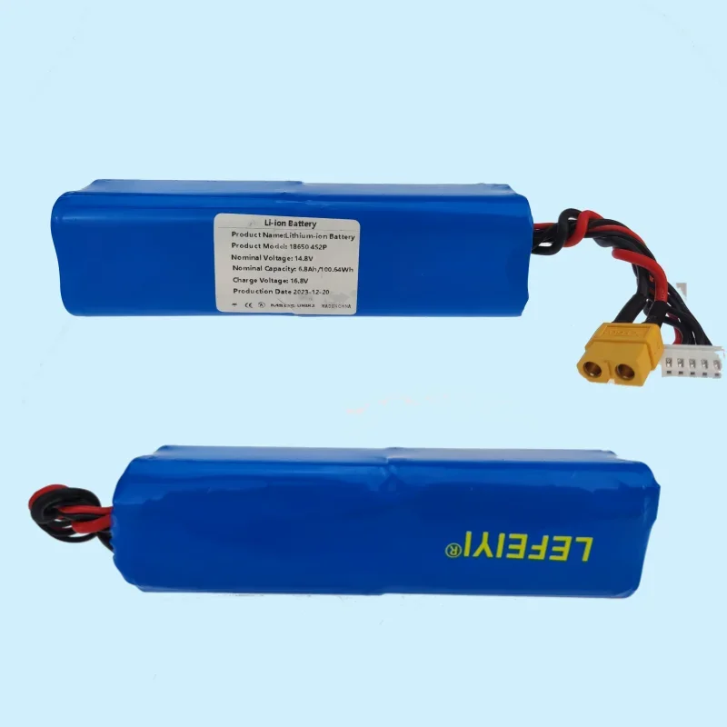 Li-ion Battery 14.8V 6.8Ah 4S2P High Capacity UAV Rechargeable for Various RC Airplane Drone Quadrotor XH2.54-5P XT60